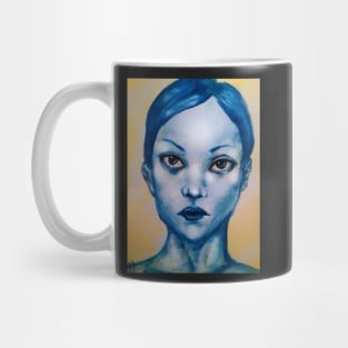 Blue Anthracite (Girl Portrait) Mug